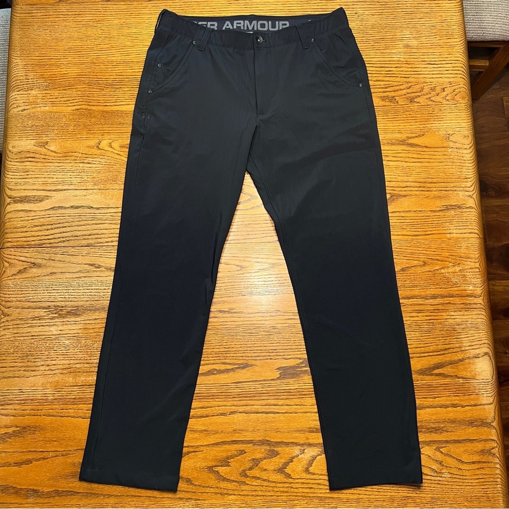Under Armour Ultimate Pants Black Men’s 36x32 Stretch Golf/Performance Slim Fit